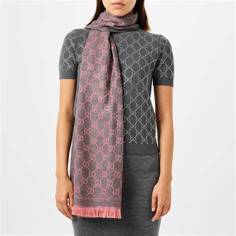 gucci bee logo scarf|Gucci scarf women's flannels.